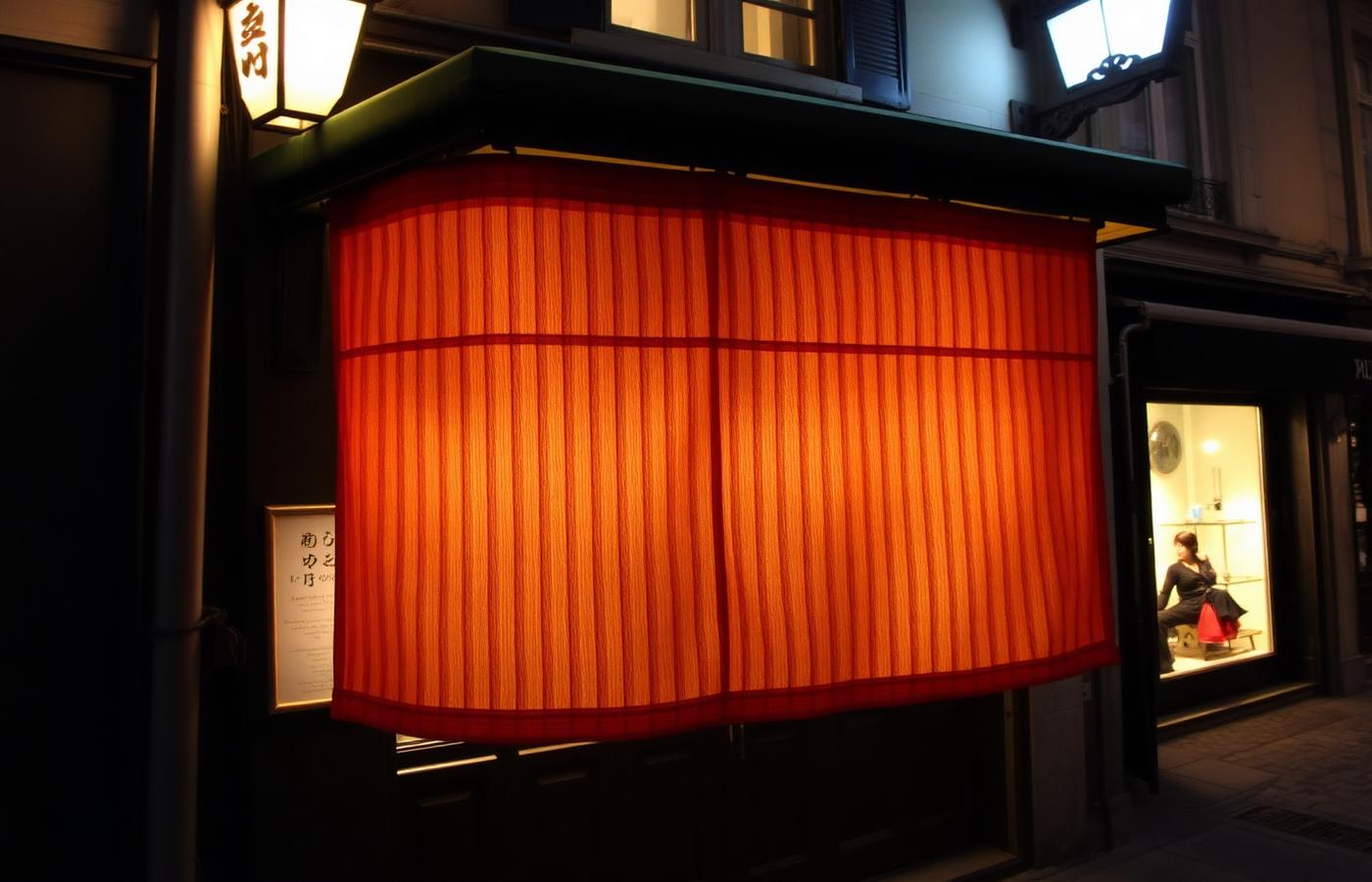 Noren à l'entrée